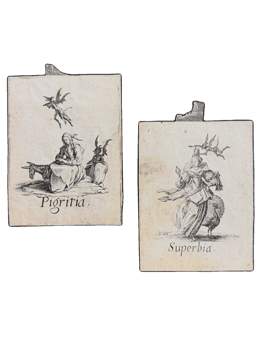 Pigritia and Superbia, c. 1620 · Jacques Callot